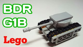 Мини танк BDR G1B из лего|||самоделка