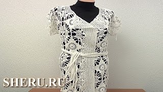 Как вязать кардиган Урок 18 часть 3 из 3 Вязание крючком
