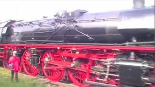 Schwerer Dampfschnellzug mit der Br 03 1010 von Hamburg nach Rostock und zurück