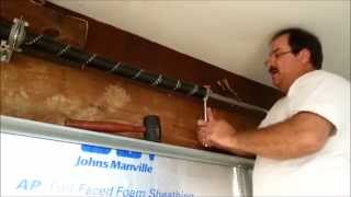 Garage Door Insulation and Adjustment From Scratch Part 3 of 3
