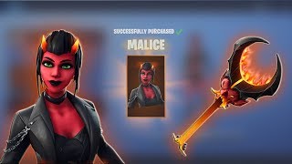 Spending 3,200 Fortnite V-Bucks *NEW* Legend Skin 'MALICE' & Tool 'Burning AXE'