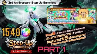 1540 Orbs on BBS 3rd Anniversary Step Up Summons Round 1 + Choose a Free 6 Star | BLEACH BRAVE SOULS