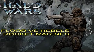 Halo Wars Mods | Koga and Blackandfan play FloodVSRebel/More Leaders Mod