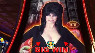 ★BIG WIN★ Elvira Slot Machine $6 MAX BET Bonus Won ! Live Slot Play w/Bonuses