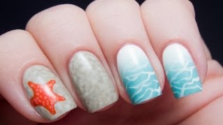 TUTORIAL: Beauty and the Beach Summer Nail Art