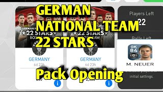 GERMAN NATIONAL TEAM 22 STARS ball opening Pes 2018 Mobile