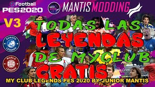 Efootball PES 2020: ??Option file TODAS las leyendas de Myclub OFFLINE!!!!!