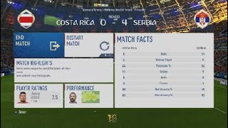 #9 Fifa World Cup 2018!!!! Costa Rica vs Serbia !!!! Full Match!!!!