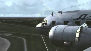 Ил-12 Ilyushin IL-12 take off and landing Fs2004