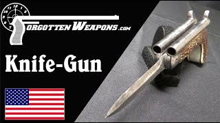Double Barrel Folding Knife Pistol