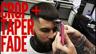 Мужские стрижки !Crop +Taper Fade