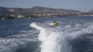 Lacey Jones Topless Tubing in Mallorca