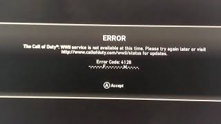 WW2 CALL OF DUTY ERROR 4128