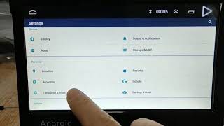 how to set 9701 car Android radio the language of Russian.