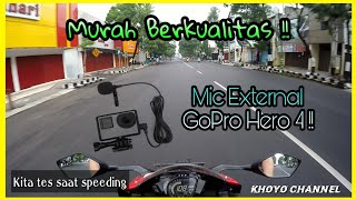 MURAH BANGET  !! Review Mic External GoPro Hero 4