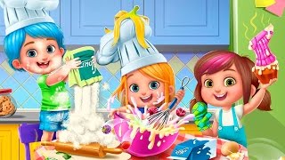 Играю и готовлю тортик и мороженное в игре для детей про кухню