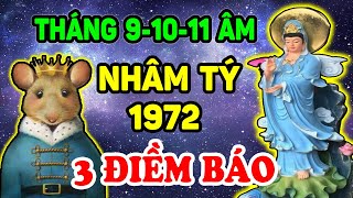 Tuổi Nhâm Tý 1972 Đúng Tháng 9-10-11 Âm, Thần Tài Ưu Ái, Thoát Vận Nghèo Tiền Vàng Ngập Két | TPTV