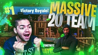 *NEW* MASSIVE 20 PERSON TEAM MODE! SCAR PATCH? JOHN WICK SLAUGHTER! FORTNITE BATTLE ROYALE! MUST SEE