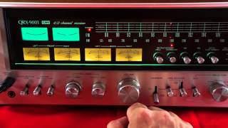 Sansui QRX 9001 vintage Quad receiver demonstration