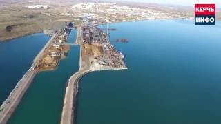Съемка строительства Керченского моста с квадрокоптера 5 ноября 2016 года