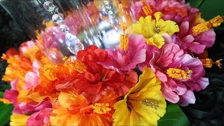 Tropical Floating Candle Centerpiece