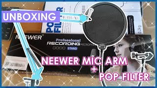 UNBOXING | Neewer NW-35 Mic Arm & Pop Filter