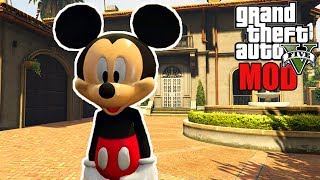 MICKEY MOUSE NO GTA V ! (MOD)