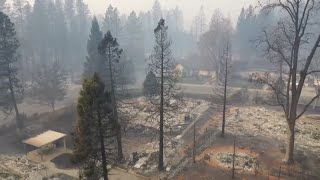California forest fire devastation