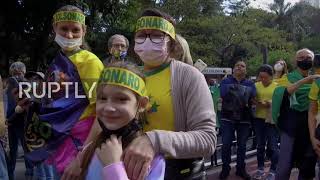 Brazil: Bolsonaro supporters rally for change of voting system in Sao Paulo