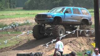 BADASS DURANGO at DAMMP North vs South MUD BOG!!