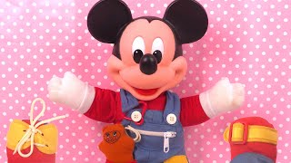 Poupée peluche Mickey Mouse Apprend à s’habiller Learn to Dress Doll