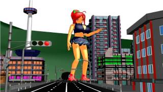 GIANTESS GIRL IN THE CITY
