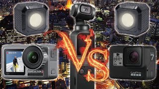 めっちゃ使えるビデオライトLUME CUBE AIRの紹介とOsmo Action/GoPro HERO7/Osmo Pocketを暗所比較！【4K60p】