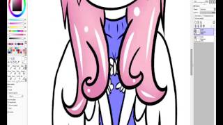 SpeedPaint -Fluttershy Chibi(Чиби Флаттершай)