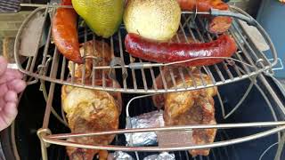 WSM Hanging Chicken & Potato Bombs