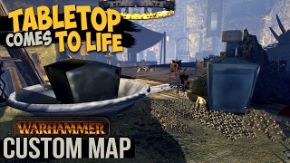 Total War: Warhammer -  Painted Miniatures Come to Life! (Tabletop Custom Map)