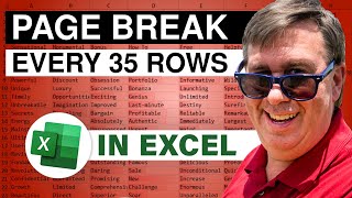 Excel Page Break Every 35 Rows with VBA - 2457
