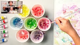 Bubble Painting Technique | Basic Easy Fun Art for Kids