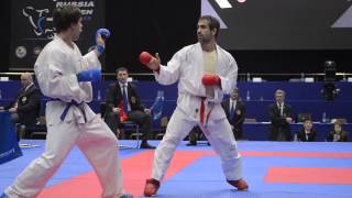 Aghayev Rafael (AZE) - Rayushkin Andrey (RUS). Karate1. Tyumen, April 2013