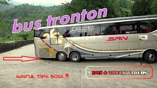 BUS TRONTON PERTAMA MELEWATI JALUR SITINJAU LAUIK