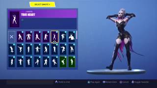 FORTNITE *DUSK* SKIN SHOWCASE (BACK BLINGS AND EMOTES)
