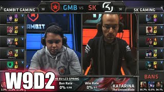 Gambit Gaming vs SK Gaming | S5 EU LCS Spring 2015 Week 9 Day 2 | GMB vs SK W9D2G3 VOD 60FPS