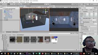 Cara agar cahaya tidak nembus dari belakang tembok model 3D yang telah di-flip normalnya di Unity 3D