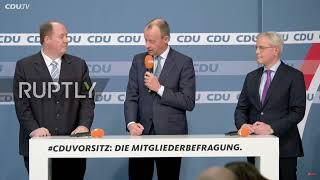 Germany: Party members choose Friedrich Merz as new CDU leader