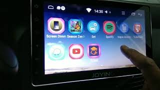Multimídia joying JY-UOS01P4 1 Din 8 polegadas com Android 8.0