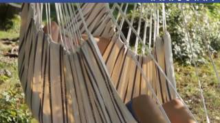 Poltrona Pensile Brasil Cappuccino + Poggiapiedi Foot rest