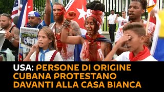 #USA: persone di origine cubana protestano davanti alla #CasaBianca