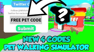 [ROBLOX] ALL 4 CODES IN PET WALKING SIMULATOR(FREE PET)