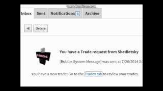 Roblox: I Got A Trade Request From Shedletsky?!!