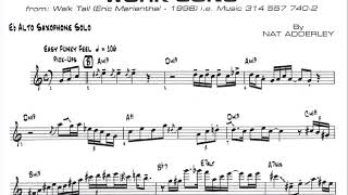 *Eric Marienthal Alto Sax Solo - Transcription Work song*
